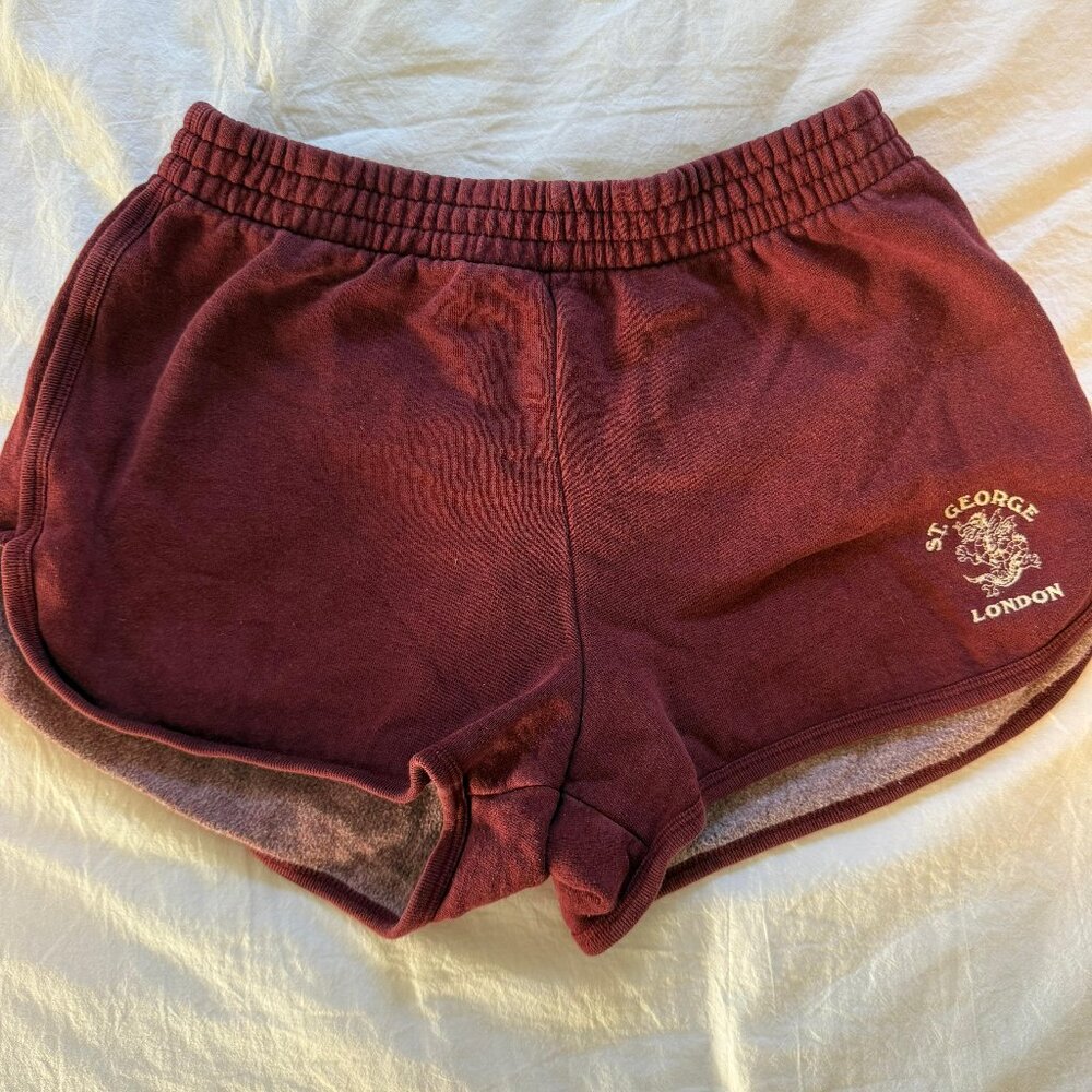 Brandy Melville Burgundy Lounge Shorts Size Small